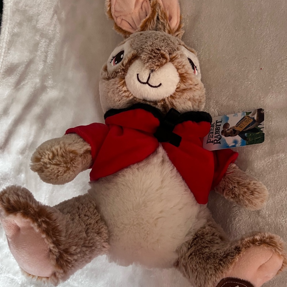 Peter Rabbit Plush Toy with Red Cape - Picture 3 of 3